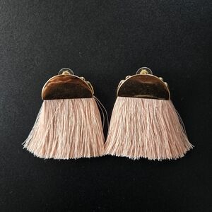 Olivia Welles Sabina Thread Tassel Statement Earrings